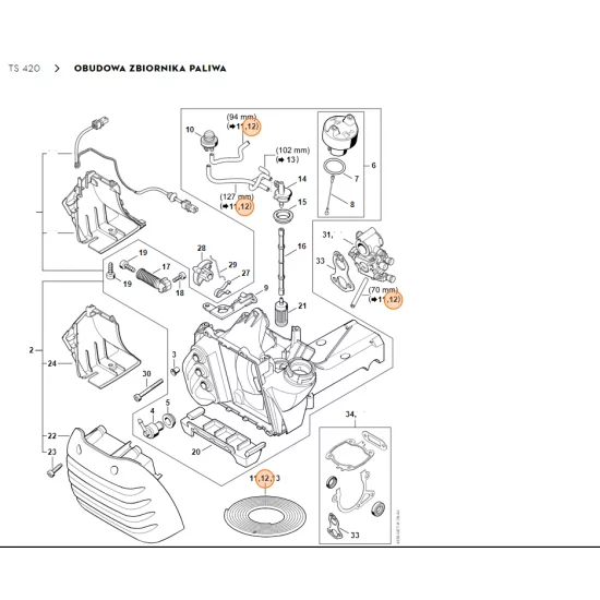 STIHL Wąż 3,1x5,7 mm x 10 m, R3 0712 923 8004